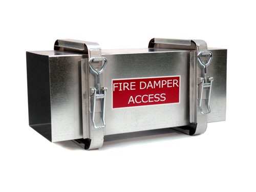 REMOVABLE DUCTWORK SECTION FOR FIRE DAMPER ACCESS